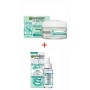 GARNIER C6977600 SIERO RIMPOLPANTE+ C6979600 CREMA GEL GIORNO , PER TUTTI I TIPI DI PELLE, ARRICCHITO CON ACIDO IALURONICO, ALOE VERA E GLICERINA, PELLE IDRATATA E RASSODATA IN UN UTILIZZO, HYALURONIC ALOE