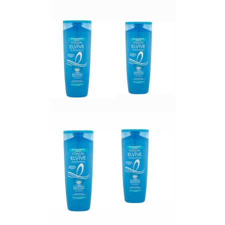 4 PEZZI L'ORÉAL ELVIVE A4404329 ANTIFORFORA SHAMPOO 400 ML CAPELLI NORMALI