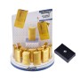 POLYFLAME 40401725 LINGOTTO D'ORO PORTATILE POSACENERE  GOLDBAR POCKET ASHTRAY SET DA 12 PEZZI