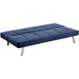 DIVANO CLICK CLACH BRICO CASA LETTO BLU  RIVESTIMENTO IN TESSUTO  ( L 180 x P 81 x A 79 cm )