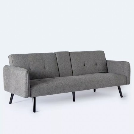DIVANO CLICK CLACH BRICO CASA LETTO GRIGIO CHIARO  RIVESTIMENTO IN TESSUTO ( L 180 x P 81 x A 79 cm)