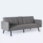 DIVANO CLICK CLACH BRICO CASA LETTO GRIGIO CHIARO  RIVESTIMENTO IN TESSUTO ( L 180 x P 81 x A 79 cm)
