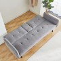DIVANO CLICK CLACH BRICO CASA LETTO GRIGIO CHIARO  RIVESTIMENTO IN TESSUTO ( L 180 x P 81 x A 79 cm)