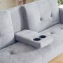 DIVANO CLICK CLACH BRICO CASA LETTO GRIGIO CHIARO  RIVESTIMENTO IN TESSUTO ( L 180 x P 81 x A 79 cm)