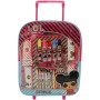 TROLLEY PER BAMBINI CON RUOTE E MANICO + SET DI CANCELLERIA DISEGNO LOL