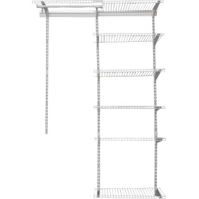 REPLOOD  APPENDIABITI GUARDAROBA MODELLO DAMON CON MENSOLE REGOLABILI 24,6X38,2X185,5CM IN ACCIAIO REPLOOD  APPENDIABITI GUARDAROBA MODELLO DAMON CON MENSOLE REGOLABILI 24,6X38,2X185,5CM IN ACCIAIO