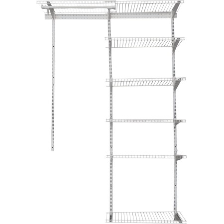 REPLOOD  APPENDIABITI GUARDAROBA MODELLO DAMON CON MENSOLE REGOLABILI 24,6X38,2X185,5CM IN ACCIAIO
