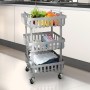 REPLOOD CARRELLO CON RUOTE GIREVOLI 3 RIPIANI MODELLO KULNA IN METALLO