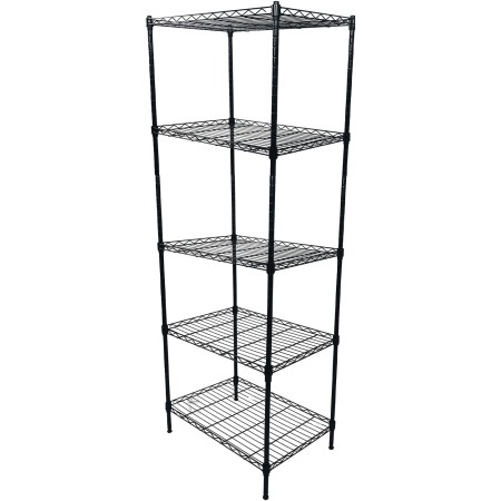 REPLOOD SCAFFALE 5 RIPIANI RESISTENTE STRUTTURA IN METALLO MODELLO LENSTAND
