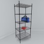 REPLOOD SCAFFALE 5 RIPIANI RESISTENTE STRUTTURA IN METALLO MODELLO LENSTAND