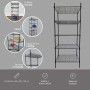 REPLOOD SCAFFALE 5 RIPIANI RESISTENTE STRUTTURA IN METALLO MODELLO LENSTAND