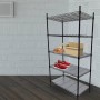 REPLOOD SCAFFALE 5 RIPIANI RESISTENTE STRUTTURA IN METALLO MODELLO LENSTAND