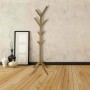 REPLOOD ATTACCAPANNI APPENDIABITI A PIANTANA IN LEGNO DI BAMBOO 8 GANCI 60X60X175CM