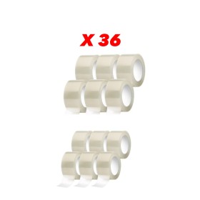 36 ROTOLI DI SCOTCH TRASPARENTE 48X132M IMBALLAGGIO NASTRO ADESIVO INODORE 36 ROTOLI DI SCOTCH TRASPARENTE 48X132M IMBALLAGGIO NASTRO ADESIVO INODORE