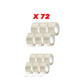 72 ROTOLI DI SCOTCH TRASPARENTE 48X132M IMBALLAGGIO NASTRO ADESIVO INODORE 72 ROTOLI DI SCOTCH TRASPARENTE 48X132M IMBALLAGGIO NASTRO ADESIVO INODORE