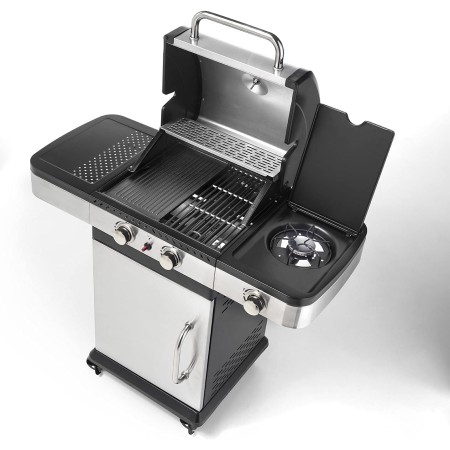 BARBECUE A GAS 'INDIANAPOLIS 3 TITANIUM' cm. OMPAGRILL 120 x 50 x h.130