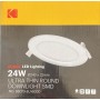 KODAK PANNELLO A LED 24W ROTONDO ULTRA SLIM LUCE FREDDA   CLASSE A+