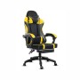 SEDIA DA GAMING, PELLE SINTETICA, CON ROTELLE CUSCINO SUPPORTO E CON POGGIAPIEDI