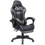 SEDIA DA GAMING A LED RGB, PELLE SINTETICA, CON ROTELLE CUSCINO SUPPORTO POGGIATESTA E CON POGGIAPIEDI