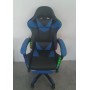 SEDIA DA GAMING A LED RGB, PELLE SINTETICA, CON ROTELLE CUSCINO SUPPORTO POGGIATESTA E CON POGGIAPIEDI
