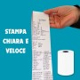 PAPER ROLL 1 ROTOLO DI CARTA TERMICA PER POS , CASSA , RICEVUTE , SCONTRINI , ROTOLINI 57X20X12