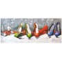 QUADRO LORENZON Shabby Chic Quadro Scarpe 135X35 IN TELA COD YC-1955