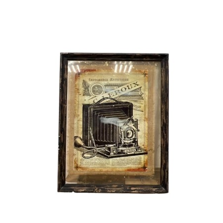 QUADRO LORENZON SHABBY DESING ANTICHIZZATO 80X80 IN VETRO EA-5960