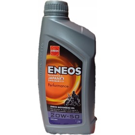 OLIO MOTORE ENEOS LUBRIFICANTE PER MOTO 20W-50 SAE PERFORMANCE LATTINE 1 LITRO OLIO MOTORE ENEOS LUBRIFICANTE PER MOTO 20W-50 SAE PERFORMANCE LATTINE 1 LITRO