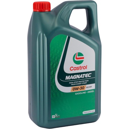 5 LITRI DI OLIO MOTORE 0W-30 GS1/DS1 MAGNATEC NEW CASTROL LATTINE DA UN LITRO