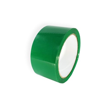 1 ROTOLO NASTRO ADESIVO DA IMBALLAGGIO COLORE VERDE 48mmX66M 45 MICRON