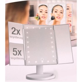 SPECCHIO COSMETICO A LED CON BATTERIA PORTATILE DA TAVOLO