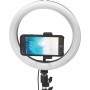 KOOPER  LAMPADA PER SELFIE E TIKTOK RING LIGHT 128LED ALTEZZA REGOLABILE 3 TEMPERATURE DI CALORE