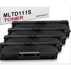 4 TONER SAMSUNG MLT-D111S COMPATIBILE BLACK XPRESS M2070 M2070FW M2020 M2022W NERO