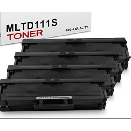 4 TONER SAMSUNG MLT-D111S COMPATIBILE BLACK XPRESS M2070 M2070FW M2020 M2022W NERO